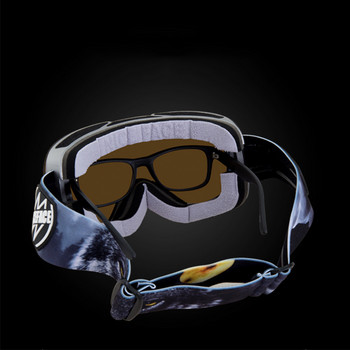 Χειμερινά αντιανεμικά γυαλιά σκι Γυναικεία αθλητικά γυαλιά εξωτερικού χώρου Ανδρικά γυαλιά διπλής στρώσης αντιθαμβωτικά Moto Cycling Γυαλιά ηλίου Ασφαλιστικά γυαλιά