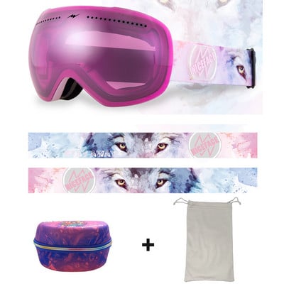 Žieminiai vėjui atsparūs slidinėjimo akiniai Moteriški lauko sportiniai akiniai Vyriški dvisluoksniai nerasojantys akiniai motociklams nuo saulės Apsauginiai akiniai