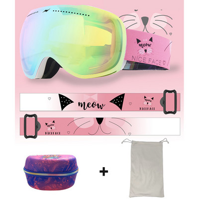 Žieminiai vėjui atsparūs slidinėjimo akiniai Moteriški lauko sportiniai akiniai Vyriški dvisluoksniai nerasojantys akiniai motociklams nuo saulės Apsauginiai akiniai