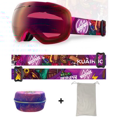 Žieminiai vėjui atsparūs slidinėjimo akiniai Moteriški lauko sportiniai akiniai Vyriški dvisluoksniai nerasojantys akiniai motociklams nuo saulės Apsauginiai akiniai