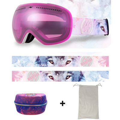 Žieminiai vėjui atsparūs slidinėjimo akiniai Moteriški lauko sportiniai akiniai Vyriški dvisluoksniai nerasojantys akiniai motociklams nuo saulės Apsauginiai akiniai