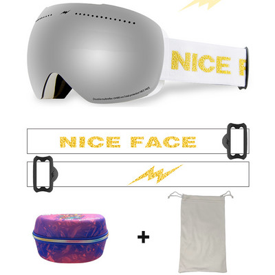 Žieminiai vėjui atsparūs slidinėjimo akiniai Moteriški lauko sportiniai akiniai Vyriški dvisluoksniai nerasojantys akiniai motociklams nuo saulės Apsauginiai akiniai