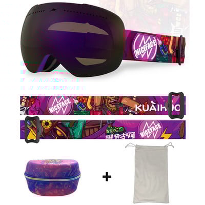 Žieminiai vėjui atsparūs slidinėjimo akiniai Moteriški lauko sportiniai akiniai Vyriški dvisluoksniai nerasojantys akiniai motociklams nuo saulės Apsauginiai akiniai