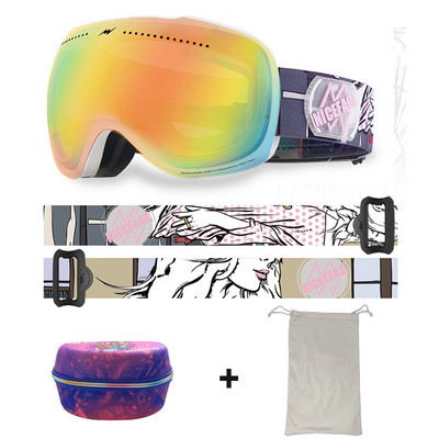 Žieminiai vėjui atsparūs slidinėjimo akiniai Moteriški lauko sportiniai akiniai Vyriški dvisluoksniai nerasojantys akiniai motociklams nuo saulės Apsauginiai akiniai