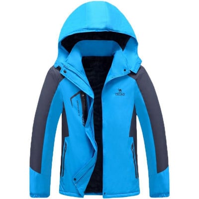 Ποδηλασία Ψάρεμα Αντιανεμικό Πεζοπορία Camping Fleece Παλτό εξωτερικού χώρου Χειμερινό αδιάβροχο αθλητικό Snowboarding μπουφάν για σκι ζεστό