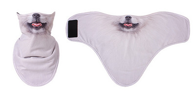 3D gyvūnų žiemos vilnos slidžių šalikas dviratininkams veido kaukė snieglenčių juosta galvos apdangalas Kaklo šildytuvas trikampis dviratis sustorėjęs seilinukai kepuraitės