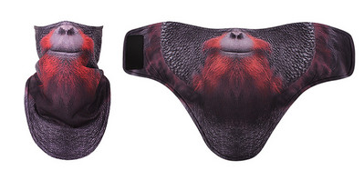 3D gyvūnų žiemos vilnos slidžių šalikas dviratininkams veido kaukė snieglenčių juosta galvos apdangalas Kaklo šildytuvas trikampis dviratis sustorėjęs seilinukai kepuraitės