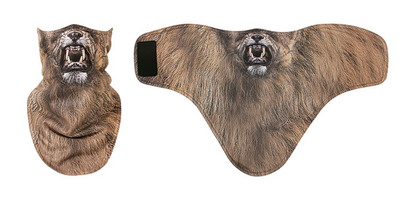 3D gyvūnų žiemos vilnos slidžių šalikas dviratininkams veido kaukė snieglenčių juosta galvos apdangalas Kaklo šildytuvas trikampis dviratis sustorėjęs seilinukai kepuraitės