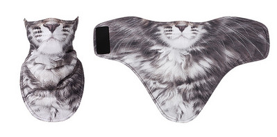 3D gyvūnų žiemos vilnos slidžių šalikas dviratininkams veido kaukė snieglenčių juosta galvos apdangalas Kaklo šildytuvas trikampis dviratis sustorėjęs seilinukai kepuraitės