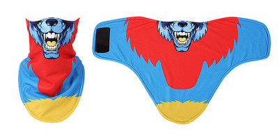 3D gyvūnų žiemos vilnos slidžių šalikas dviratininkams veido kaukė snieglenčių juosta galvos apdangalas Kaklo šildytuvas trikampis dviratis sustorėjęs seilinukai kepuraitės