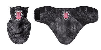 3D gyvūnų žiemos vilnos slidžių šalikas dviratininkams veido kaukė snieglenčių juosta galvos apdangalas Kaklo šildytuvas trikampis dviratis sustorėjęs seilinukai kepuraitės