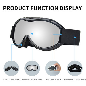 Нови ски очила за възрастни Мъжки спортни очила Дамски двуслойни противозамъгляващи се зимни слънчеви очила Ветроустойчиви очила за ски сноуборд