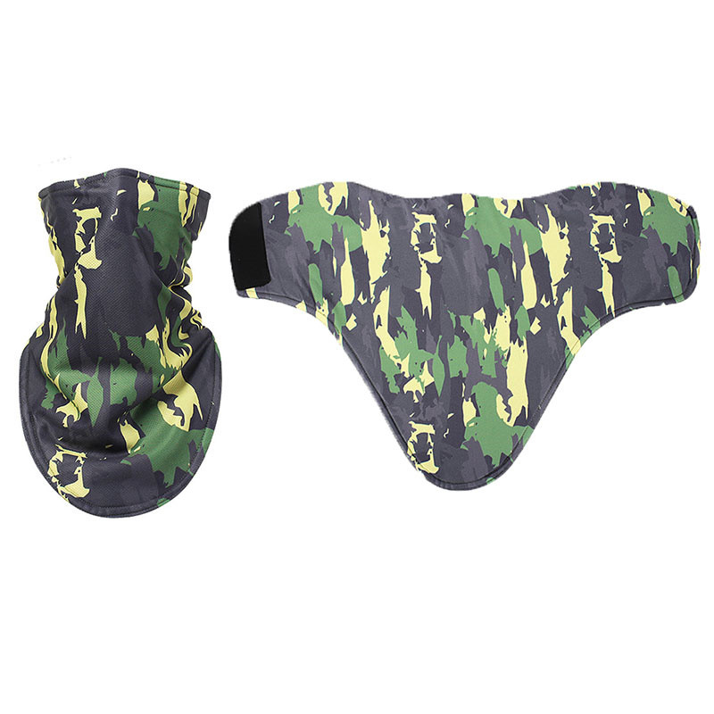 Camo Printed Slidinėjimo Seilinukai Snieglentės Šalikas Slidinėjimui Viso veido Kaukė Žieminė Kaklo Buff Šilta Važiavimas Dviračiu Motociklas Neperpučiamas Vėjui Veido Kaukės Tušas
