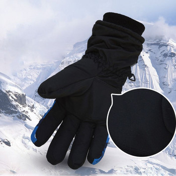 Нови унисекс зимни камуфлажни ленти за ски ръкавици за сняг Водоустойчиви термоплюшени топли ръкавици