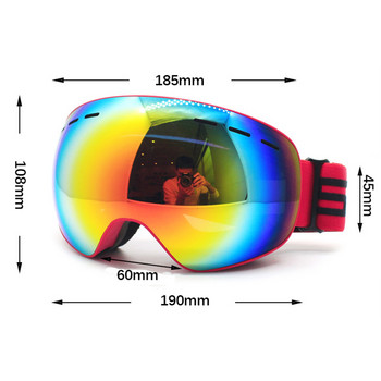 2022 Нови ски очила Двуслойни противозамъгляващи се мъжки спортни ски очила моторни шейни каране на ски дамски слънчеви очила за сняг очила за сноуборд