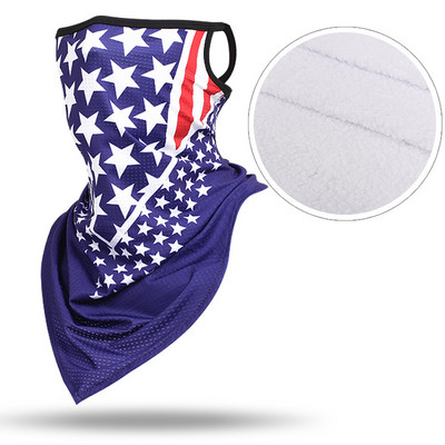 Dviračių galvos apdangalai Slidinėjimas Seilinukai Snieglenčių kaukė Bandana Žieminė Kaklo Šildė Vilna Trikampė Šalikas Čiuožimas Viso veido Kaukė Balaclava