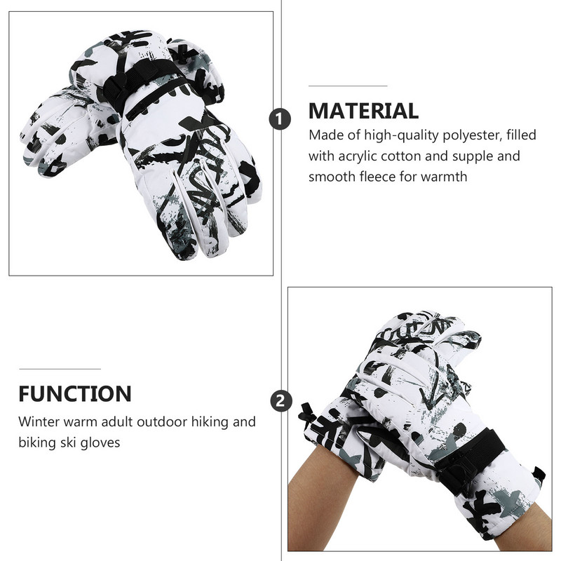 Pirštinės Neperšlampamos slidės Sniegas Moterys Žiema Vyriški Berniukai Sniegmobilis Snieglentė Jutiklinis ekranas Namų apyvokos reikmenys Šiltai rankai
