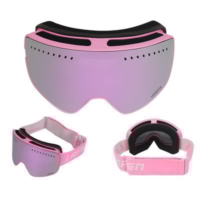 Dvisluoksniai slidinėjimo akiniai Žieminiai sniego sportai Vyriški akiniai nuo rasojimo nuo UV spindulių apsauga nuo vėjo Moteriški akiniai slidinėjimo lauke snieglenčių sportui