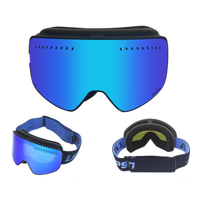 Dvisluoksniai slidinėjimo akiniai Žieminiai sniego sportai Vyriški akiniai nuo rasojimo nuo UV spindulių apsauga nuo vėjo Moteriški akiniai slidinėjimo lauke snieglenčių sportui