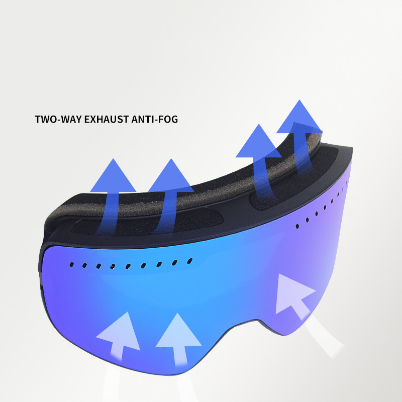 Dvisluoksniai slidinėjimo akiniai Žieminiai sniego sportai Vyriški akiniai nuo rasojimo nuo UV spindulių apsauga nuo vėjo Moteriški akiniai slidinėjimo lauke snieglenčių sportui
