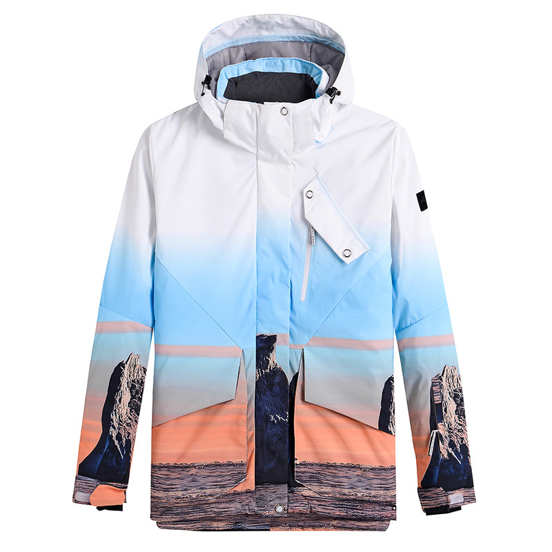 Jachete de schi pentru bărbați și femei Jachete de iarnă pentru sport în aer liber, rezistente la vânt și la apă.