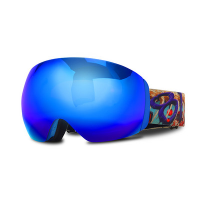 Sniego slidinėjimo akiniai suaugusiems, dvigubi sluoksniai UV400 nuo rasojimo, moteriški vyriški akiniai lauke, atsparūs sniegui, moteriški snieglenčių akiniai