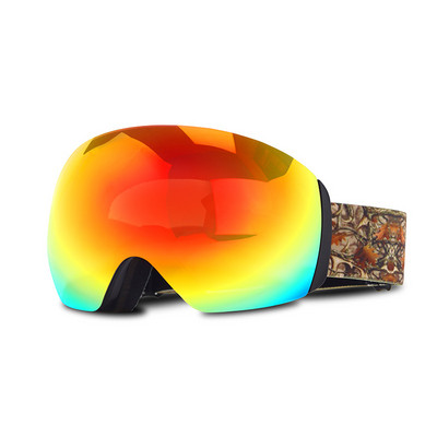 Sniego slidinėjimo akiniai suaugusiems, dvigubi sluoksniai UV400 nuo rasojimo, moteriški vyriški akiniai lauke, atsparūs sniegui, moteriški snieglenčių akiniai