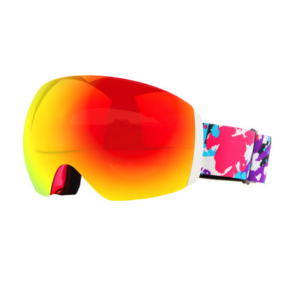 Sniego slidinėjimo akiniai suaugusiems, dvigubi sluoksniai UV400 nuo rasojimo, moteriški vyriški akiniai lauke, atsparūs sniegui, moteriški snieglenčių akiniai