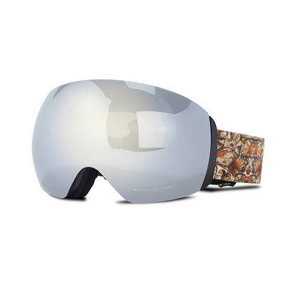 Sniego slidinėjimo akiniai suaugusiems, dvigubi sluoksniai UV400 nuo rasojimo, moteriški vyriški akiniai lauke, atsparūs sniegui, moteriški snieglenčių akiniai