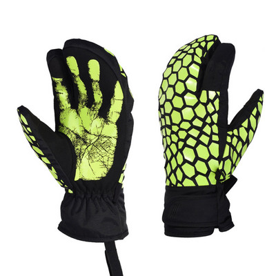 1 pora slidinėjimo pirštinių Žieminės pirštinės, atsparios vandeniui, 3 pirštų pirštinės, liečiančios ekraną, šiltos pirštinės, skirtos lauke slidinėjimo pirštinėms Šiltos pirštinės XR-Hot