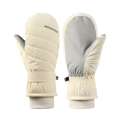 Moteriškos itin storos saldainių spalvos kumštinės pirštinės slidinėjimo pirštinės Snieglentės žiemos sportas Šiltas, atsparus vandeniui, atsparus vėjui, slidinėjimo dviračių pirštinės