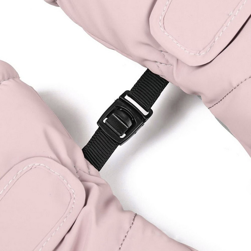 Moteriškos itin storos saldainių spalvos kumštinės pirštinės slidinėjimo pirštinės Snieglentės žiemos sportas Šiltas, atsparus vandeniui, atsparus vėjui, slidinėjimo dviračių pirštinės