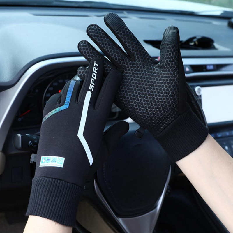 1 pár síkesztyű polár bélés vízálló szélálló motoros kerékpáros kesztyű kerékpáros kesztyű kültéri használatra