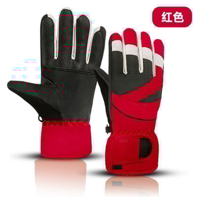 Nauji rudens žiemos užsiėmimai lauke vaikams, vėjui atsparios, vandeniui atsparios pirštinės Animacinis filmas Šiltas studentas berniukas mergaitei slidinėjimo snieglenčių pirštinės