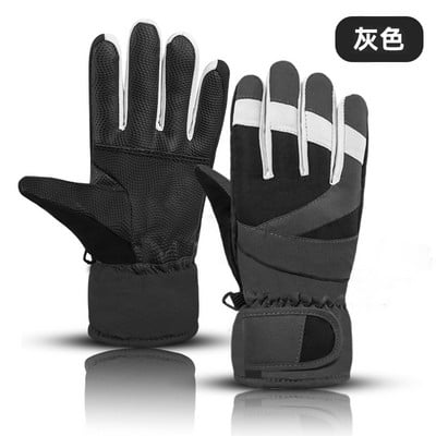 Nauji rudens žiemos užsiėmimai lauke vaikams, vėjui atsparios, vandeniui atsparios pirštinės Animacinis filmas Šiltas studentas berniukas mergaitei slidinėjimo snieglenčių pirštinės