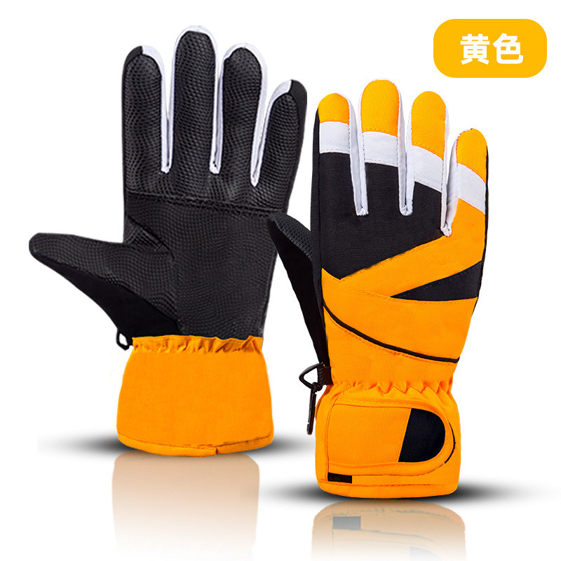 Nauji rudens žiemos užsiėmimai lauke vaikams, vėjui atsparios, vandeniui atsparios pirštinės Animacinis filmas Šiltas studentas berniukas mergaitei slidinėjimo snieglenčių pirštinės