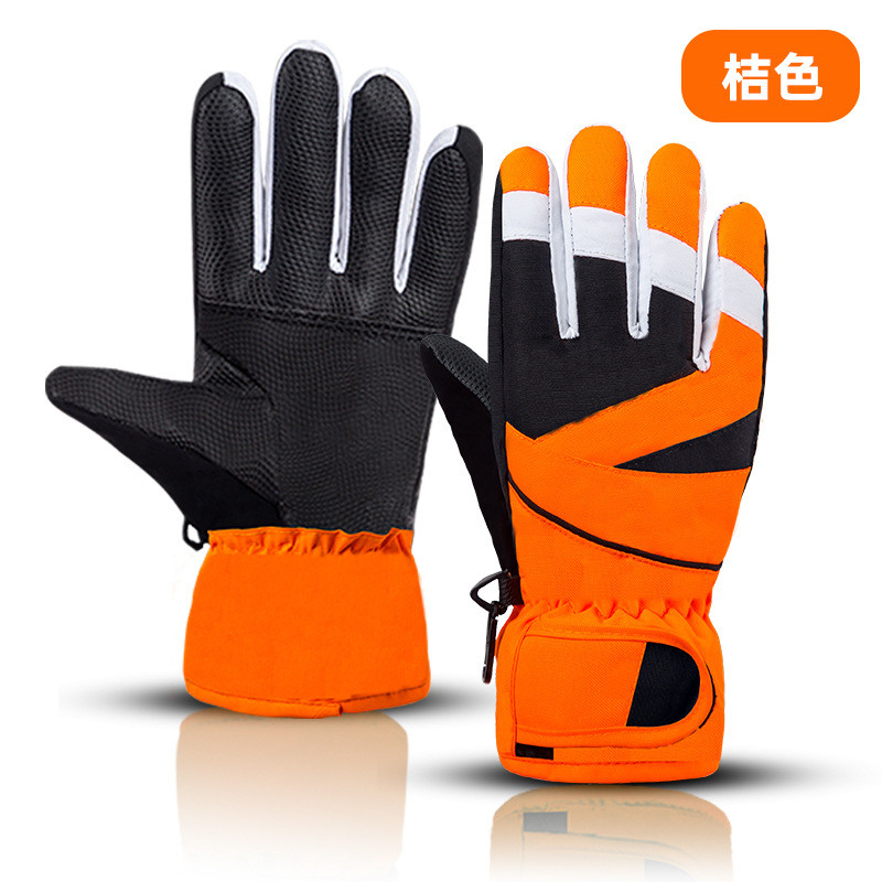 Nauji rudens žiemos užsiėmimai lauke vaikams, vėjui atsparios, vandeniui atsparios pirštinės Animacinis filmas Šiltas studentas berniukas mergaitei slidinėjimo snieglenčių pirštinės