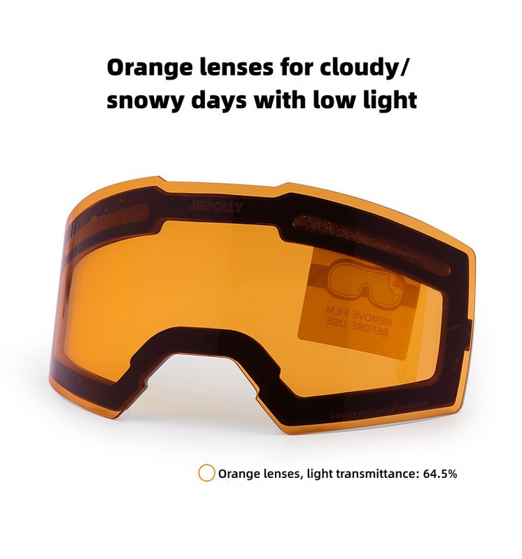 Magnetinio stulpelio paviršiaus PC slidinėjimo akiniai dvigubi nerasojantys lauko snieglenčių akiniai vyriški ir moteriški modeliai slidinėjimo akiniai