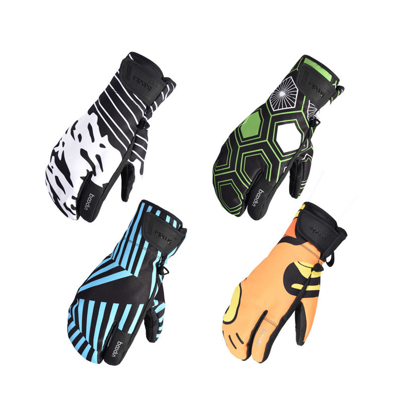 Naujo stiliaus slidinėjimo pirštinės, atsparios žiemos šalčiui -30° šilumos, atsparios vėjui ir vandeniui atsparus jutiklinis ekranas.