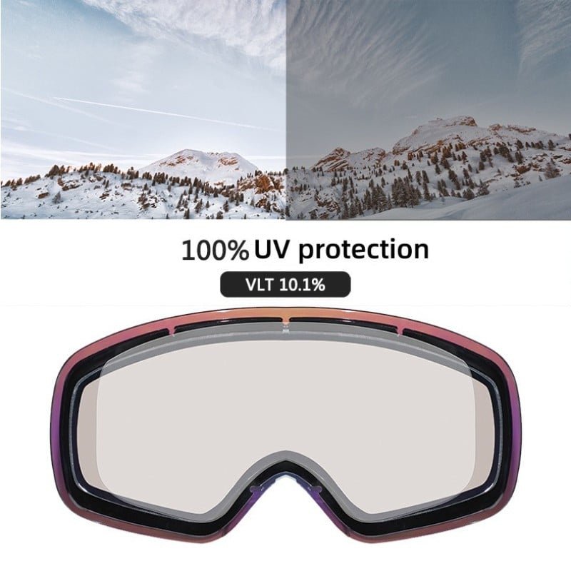 Dvisluoksniai nerasojantys slidinėjimo akiniai vyriški ir moteriški lauko sportui priešvėjiniai ir nerasojantys snieglenčių akiniai žieminiai snieglenčių akiniai