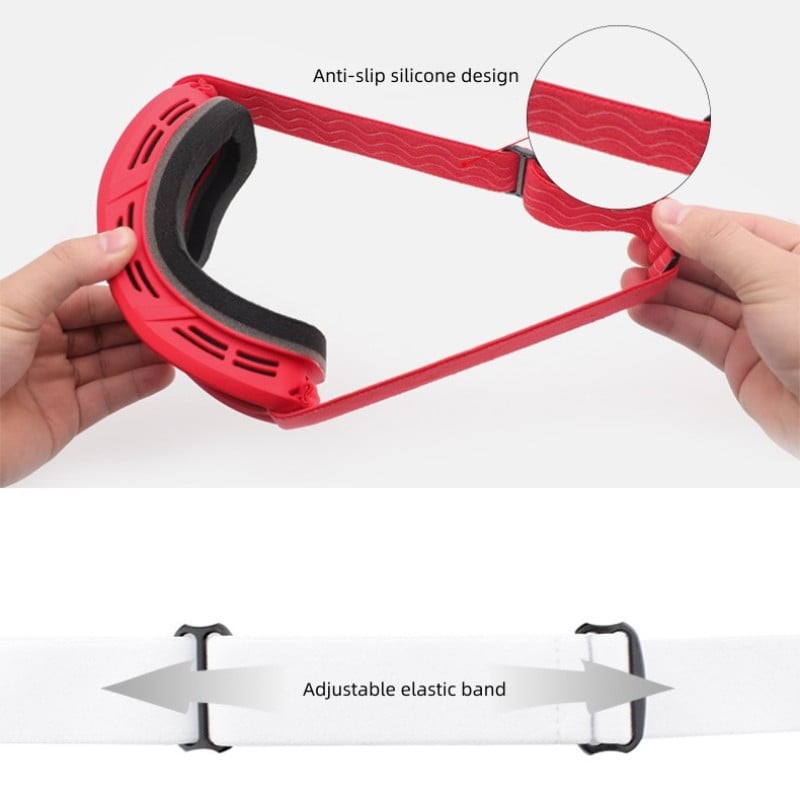 Dvisluoksniai nerasojantys slidinėjimo akiniai vyriški ir moteriški lauko sportui priešvėjiniai ir nerasojantys snieglenčių akiniai žieminiai snieglenčių akiniai