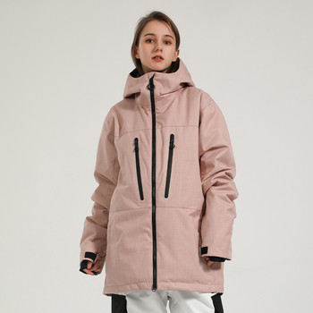 Νέο μονόχρωμο γυναικείο ανδρικό κοστούμι σκι 2022 Αντιανεμικό αδιάβροχο θερμικό σνόουμπορντ μπουφάν μόδας παλτό χιονιού Χειμερινό κοστούμι εξωτερικού χώρου