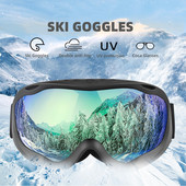 Sferiniai dvigubi HD slidinėjimo akiniai vyriški ir moteriški lauko sporto akiniai žieminiai lauko snieglenčių akiniai