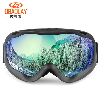 Sferiniai dvigubi HD slidinėjimo akiniai vyriški ir moteriški lauko sporto akiniai žieminiai lauko snieglenčių akiniai