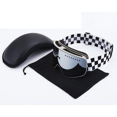 Stulpelio paviršiaus magnetiniai kompiuteriniai snieglenčių akiniai dvigubi itališki slidinėjimo akiniai nuo rasojimo, vyriški ir moteriški lauko sportiniai slidinėjimo akiniai