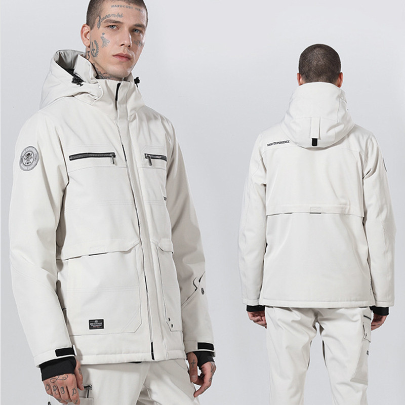 Žiemos nauja viršutinė slidinėjimo striukė šilta vyrų moteriška lauko sporto kalnų snieglenčių striukė vėjui atspari vandeniui slidinėjimo kostiumas su gobtuvu