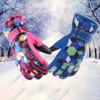 Winter Dad Son Boy Sport Αδιάβροχα Mother Girl Γάντια Σκι Γάντια για χιόνι Υπαίθρια Ζεστά Ανδρικά Γυναικεία Γάντια Snowboard Θερμικά Ρούχα