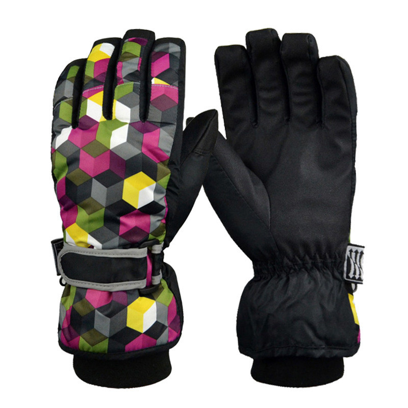 Žiema Tėtis Sūnus Berniukas Sportas Neperšlampamas Mama Mergina Slidinėjimo Pirštinės Sniego Pirštinės Lauke Šiltos Vyriškos Moterys Snieglentės Pirštinės Termo drabužiai