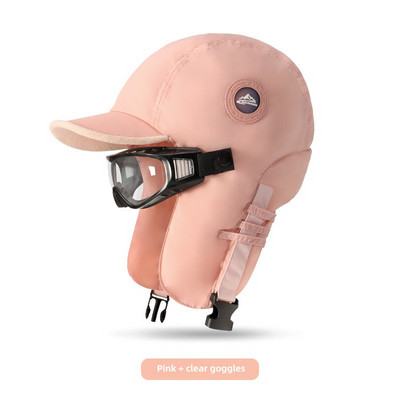 Lauko slidinėjimo perkūno skrybėlė žieminė vyrų ir moterų jojimo akiniai ir šilta skrydžio kepurė, atspari vėjui ir vandeniui