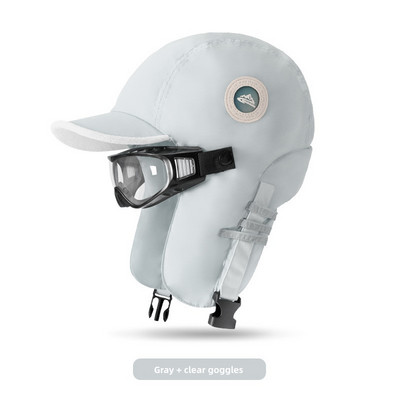 Lauko slidinėjimo perkūno skrybėlė žieminė vyrų ir moterų jojimo akiniai ir šilta skrydžio kepurė, atspari vėjui ir vandeniui